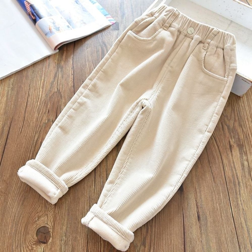 어린이용 플리스 안감 코듀로이 바지, 겨울용 따뜻한 기 - Corduroy Pant Warm 리뷰 및 가격