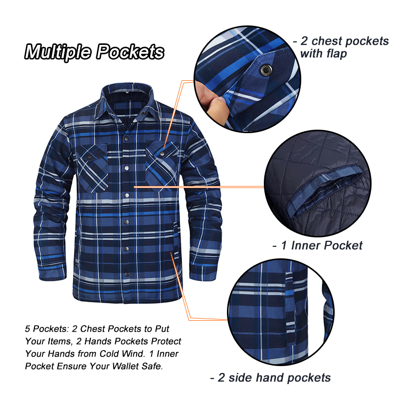 남성용 겨울 격자 무늬 셔츠, 두꺼운 녹색 체크 셔츠  - Flannel Shirt Lined 리뷰 및 가격