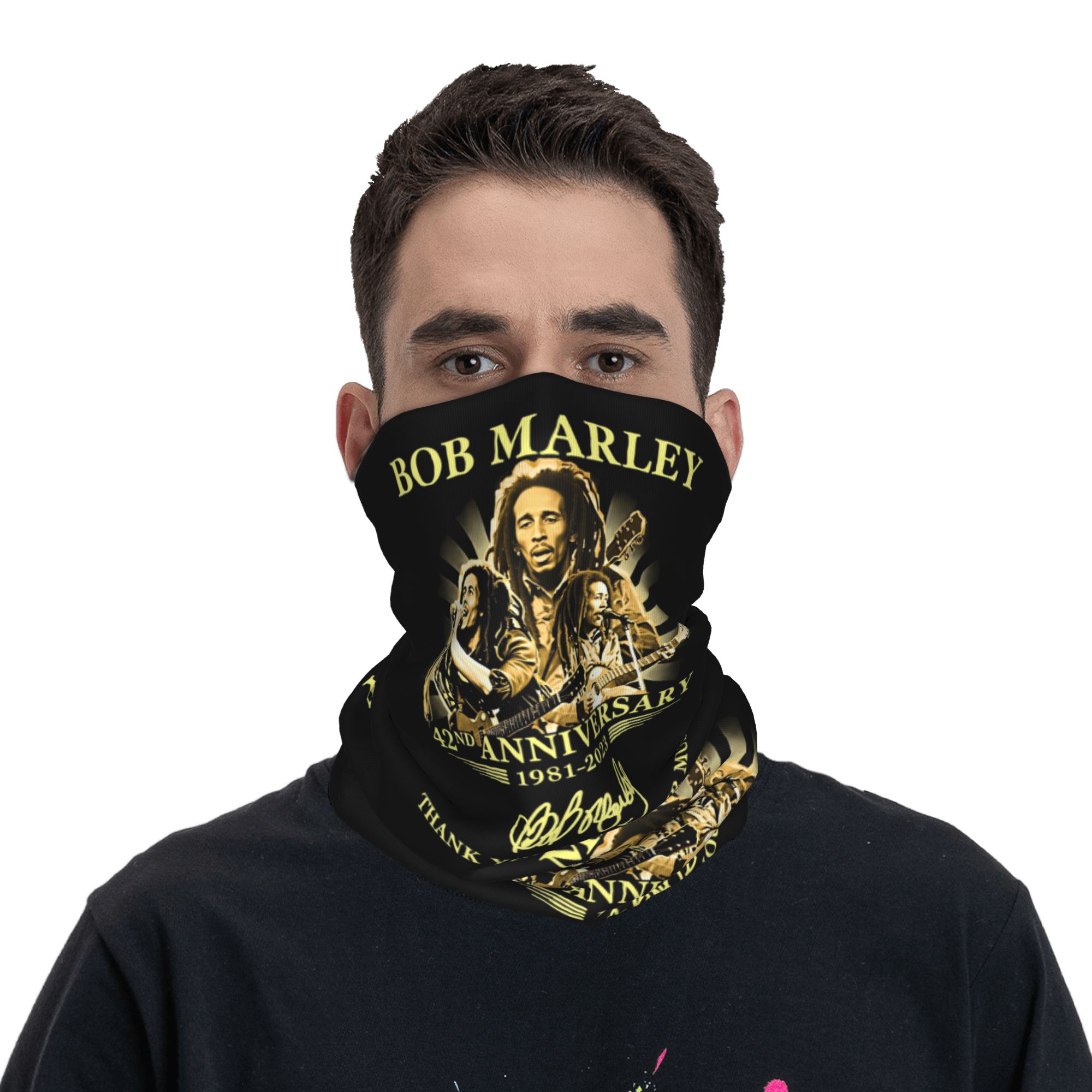 맞춤형 자메이카 가수 레게 록 밥 말리 밴다나 넥 워머 - Neck Gaiter Fleece 리뷰 및 가격