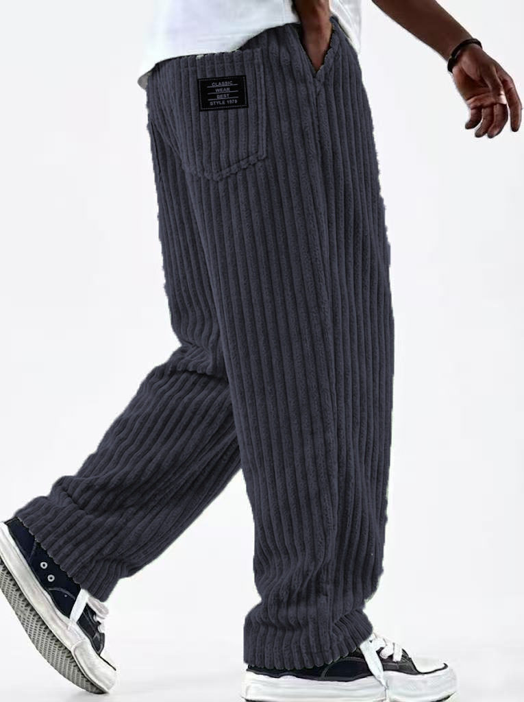 겨울 코듀로이 바지 남성용 신상 패션 솔리드 컬러 플리 - Corduroy Pant Warm 리뷰 및 가격